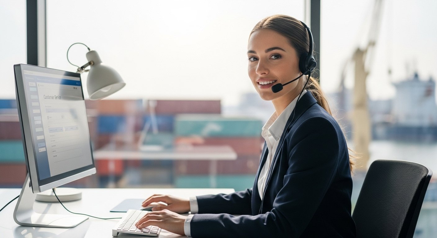 Atención al cliente operador portuario